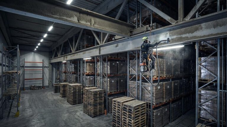 Checklista czystości magazynu wysokiego składowania przed audytem