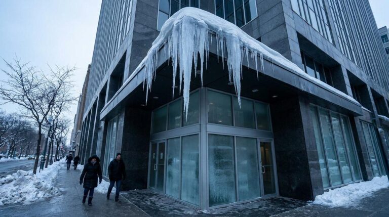 Dachräumung – Wann haftet der Hausverwalter rechtlich für Schnee und Eiszapfen?